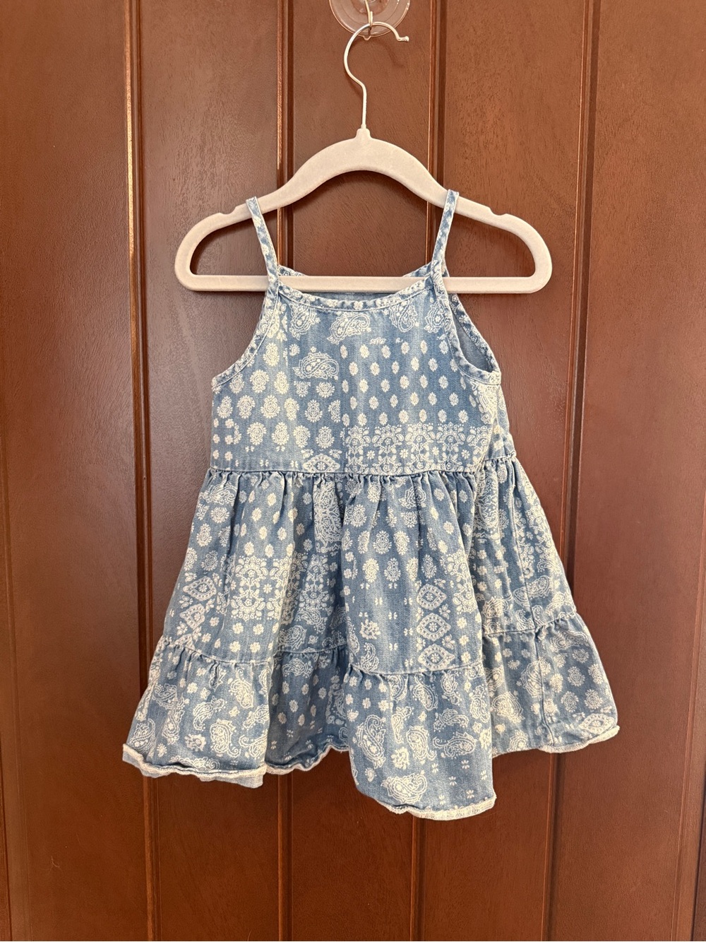 Girls WranglerBlue Bandana Print Sundress